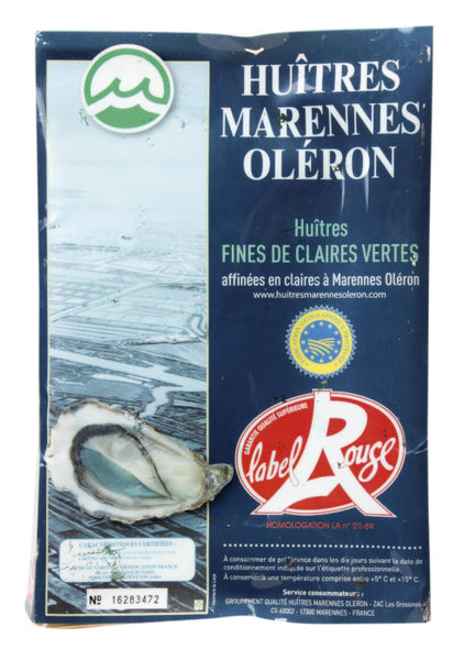Oesters / Huîtres Marennes d'Oléron creuses 6 st N3